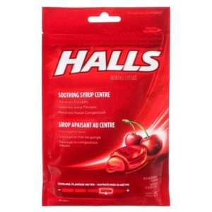 Halls Bag Lozenges Centre Cherry