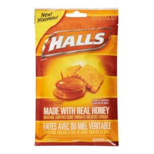 Halls Bag Lozenges Mentho-Lyptus Honey